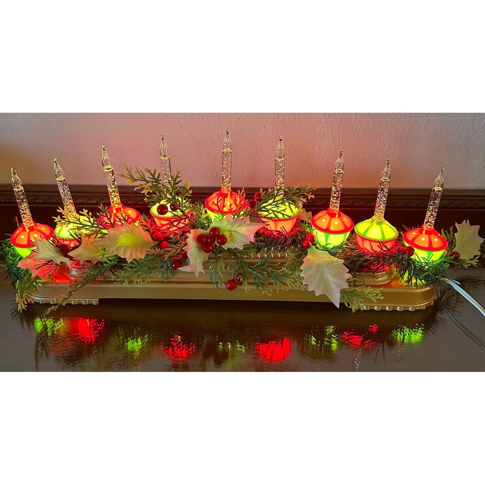 Miles Kimball Retro Bubble Light Centerpiece Includes 9 Nostalgic Bubble Lights